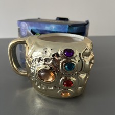 Avengers Infinity GOLD Gauntlet Mug Official Marvel Thanos Ceramic Coffee Cup