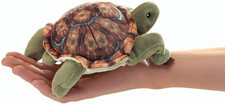 Mini Tortoise Finger Puppet, Multicolor