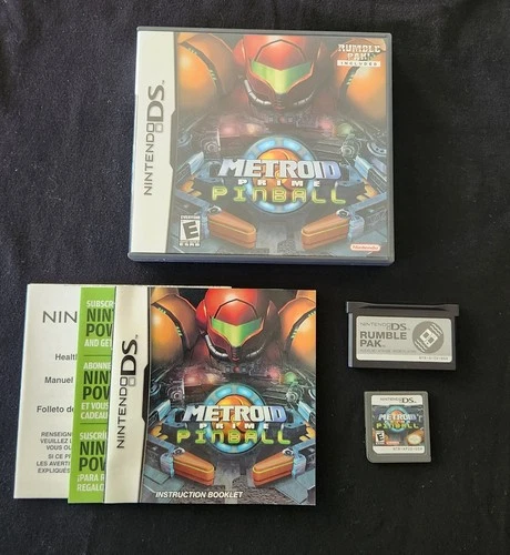 Metroid Prime Pinball Nintendo DS CIB W/Rumble Pak Complete