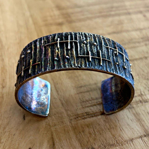 Authentic Navajo Yazzie Tufa Cast Sterling Silver Bracelet