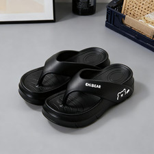 Ladies Thick Platform Flip Flops EVA Soft Non Slip Comfort Beach Indoor Slippers