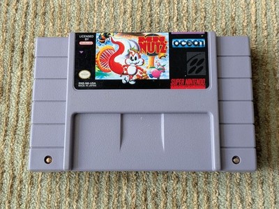 Mr. Nutz Super Nintendo SNES Cartridge Only Tested Working Authentic Board Pics