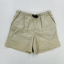 Columbia Swim Trunks Mens Large Beige Nylon Mesh Lined Quick Dry Elastic Waist