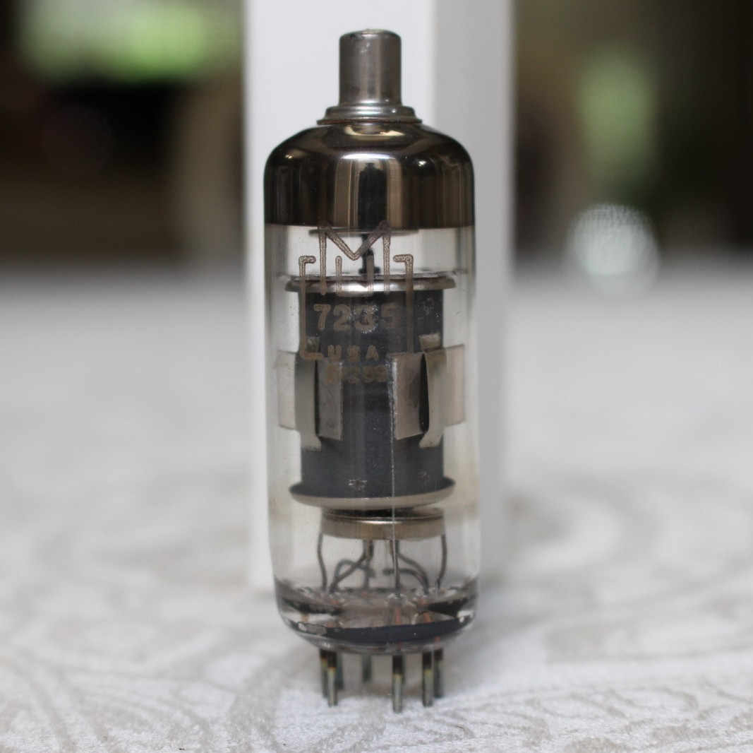 M U Inc 7235 High-Mu Regulator Triode Vacuum Tube USA 24289 Top Cap Untested