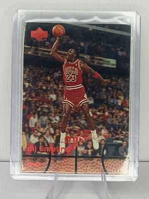 Michael Jordan MJ Timeline Card #8 Upper Deck Bulls NBA Dunk Insert