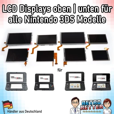 RETRORETTER LCD Screen für 3DS (XL) / New 3DS (XL) oben unten Nintendo Bildschirm Display