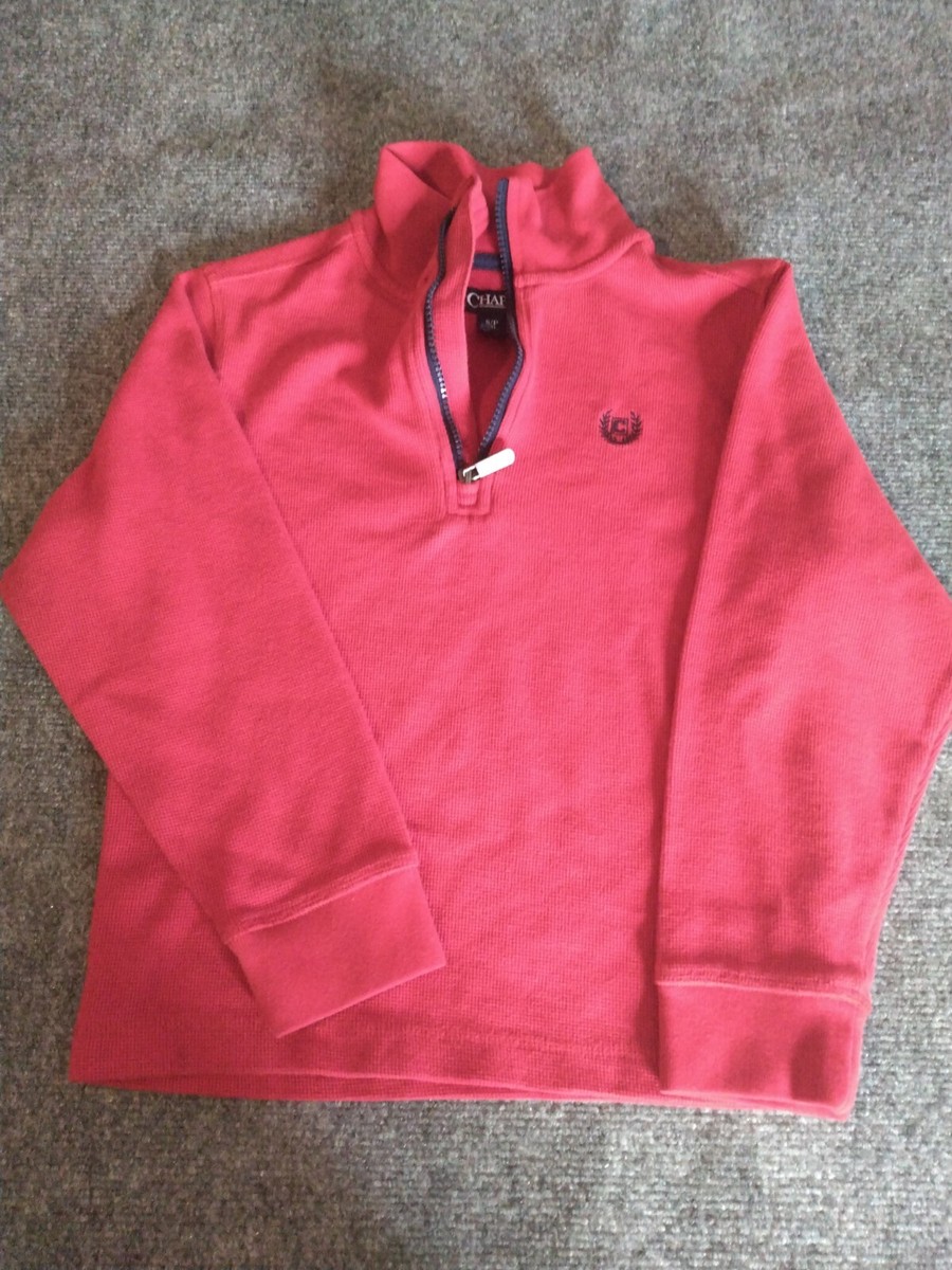 Chaps by Ralph Lauren Boys Red 1/4 Zip Sweater Size 8 (S/P) | eBay