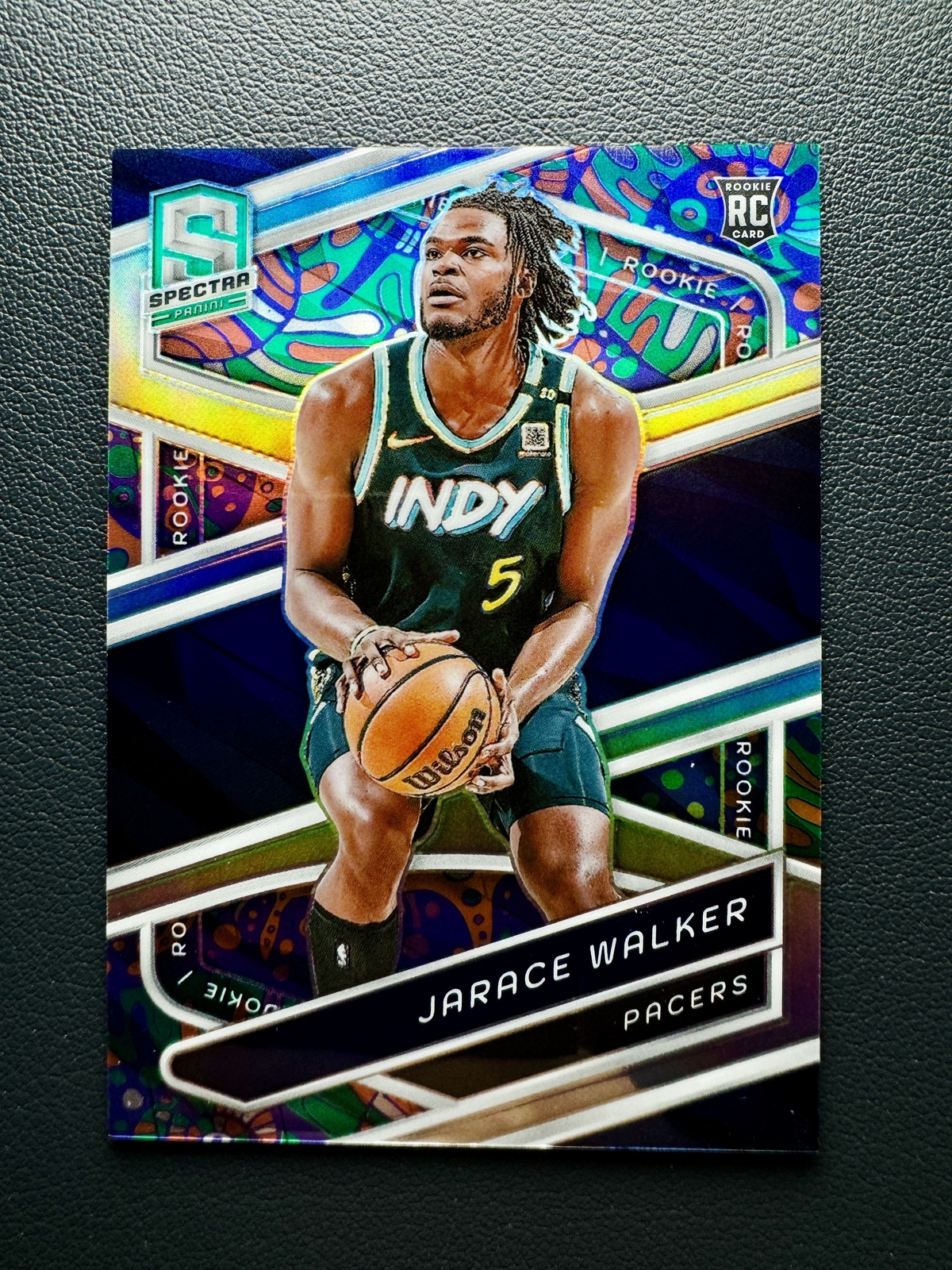 2023-24 Panini Spectra Jarace Walker #168 Rookie Psychedelic Prizm Case Hit SSP