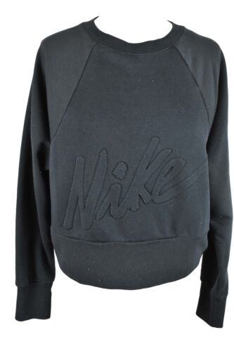 NIKE Black Crewneck Jumper size S Womens Dri-Fit Crop Pullover Outdoors
