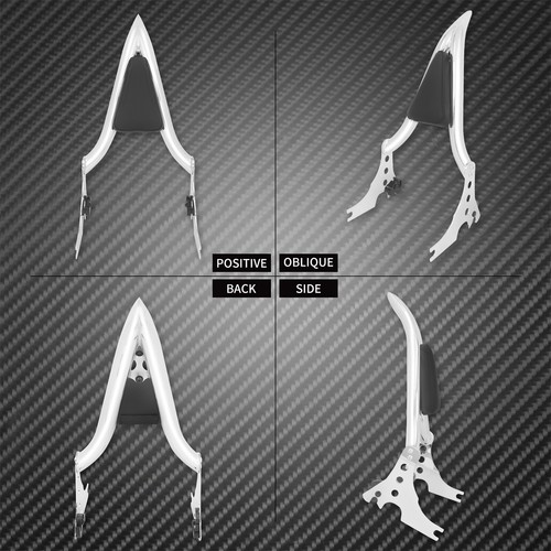 Chrome Detachable Passenger Rear Backrest Sissy Bar Fit For Harley XL 883 04-22 - Picture 4 of 15