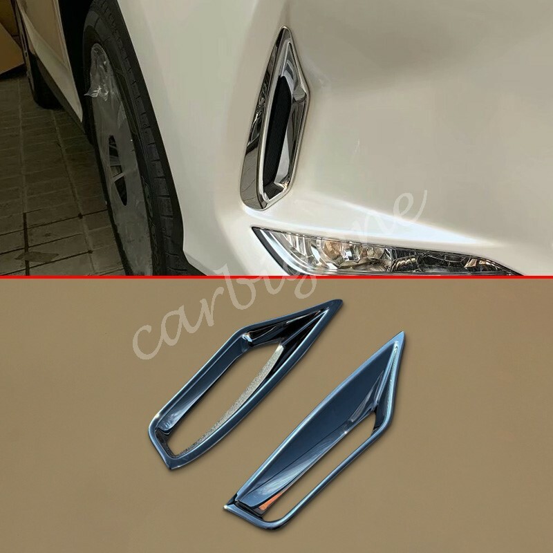 Chrome Front Bumper Mouldings Trims Cover For Lexus RX 2020-2022 Accessories