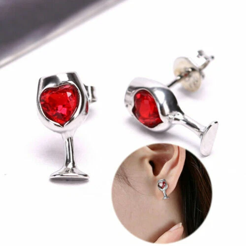 Crystal Glass Stud Fashion Earrings