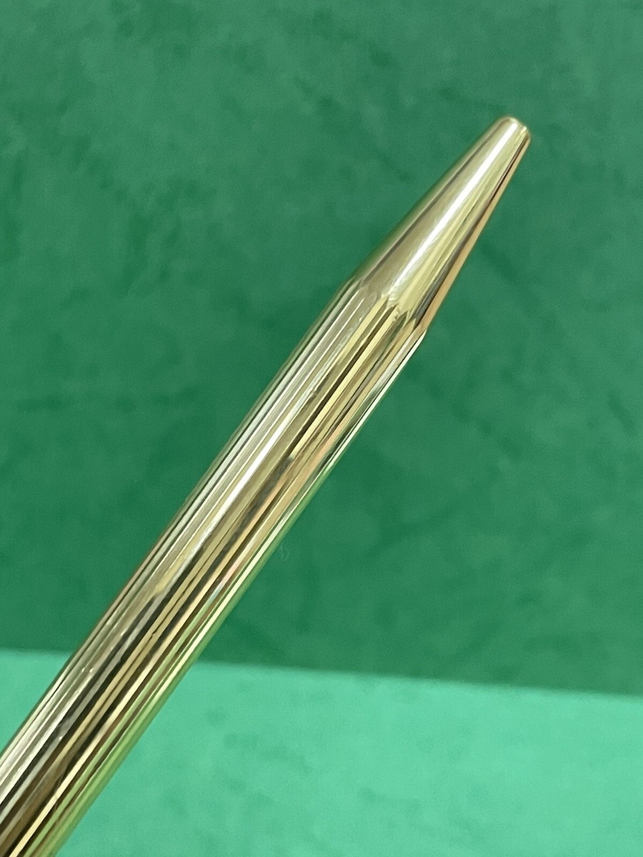 S.T Dupont 925 Silver Gold Platted Finishe Stylo Bille Ballpoint