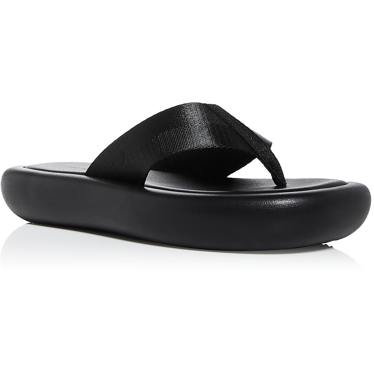 Женские черные шлепанцы-стринги на плоской подошве St. Agni, размер 39, средний (B,M), BHFO 8032