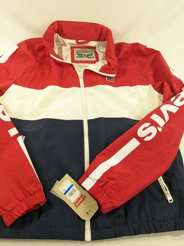 NWT Levis Nylon Color Block Jacket Mens 