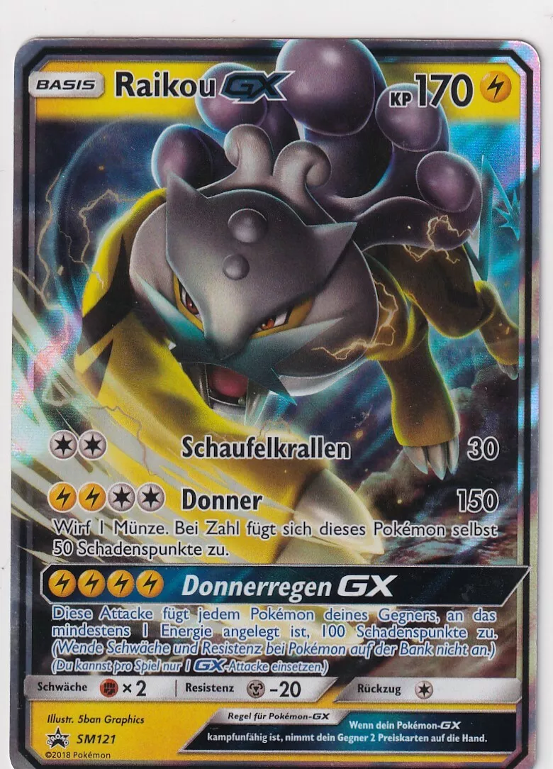 Raikou-GX PR-SM SM121  Pokemon TCG POK Cards