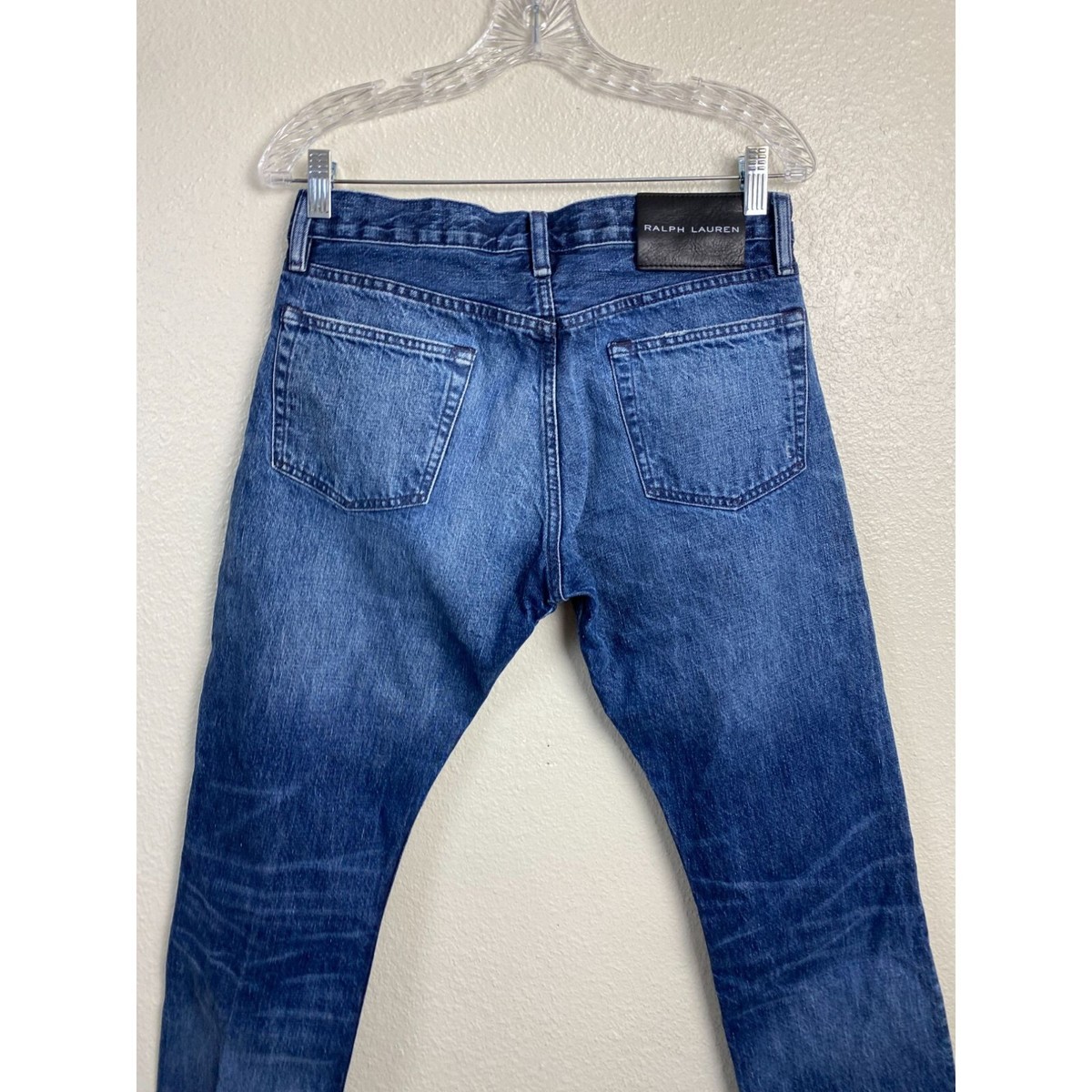 Ralph Lauren Black label Blue Denim Jeans Mens size 30x32 Slim 