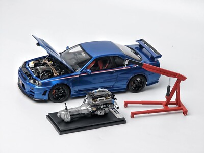 MOTORHELIX 日産 スカイライン GTR R34 1/18 Motorhelix 1/18 Nissan Skyline GT-R (R34) Nismo Z-Tune Coupe