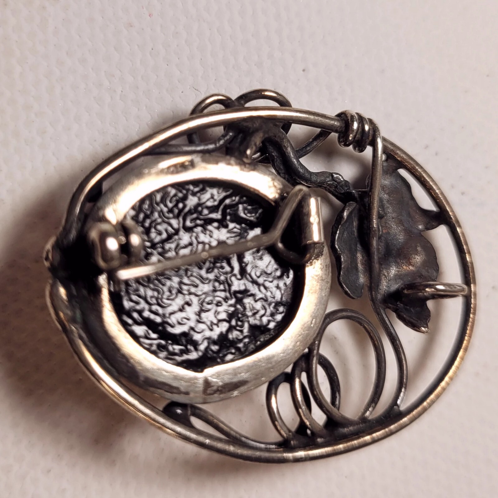 Solid .925 Sterling Silver Baltic Amber Pendant P… - image 3