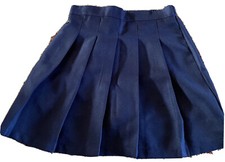 Girls Pleated School Dress High Waist Skirt Short Mini A Line W Shorts Inside EC