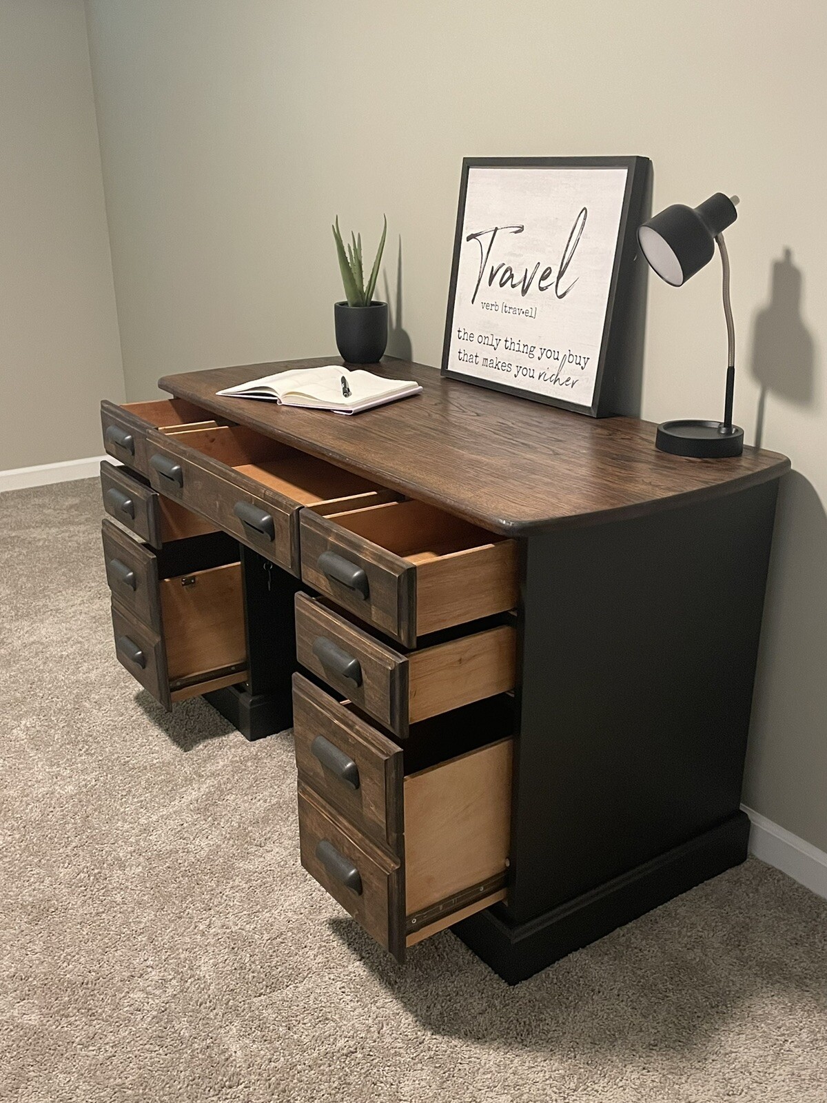 Solid Wood Desk eBay