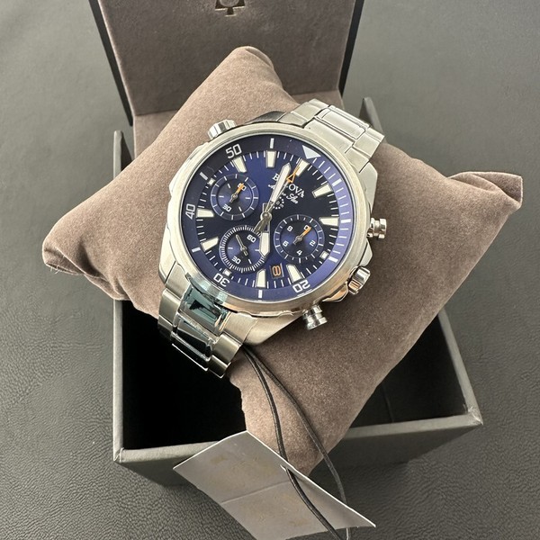 Bulova Marine Star/96B256 Cronógrafo Esfera Azul 6S20/Suizo Cuarzo 43MM 4
