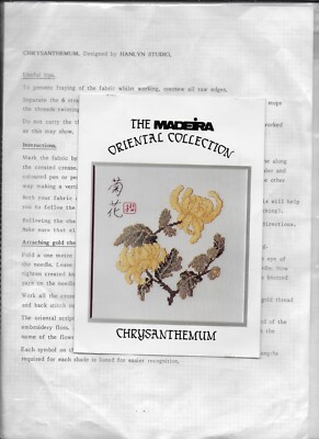 Madeira Orientalische Sammlung - Chrysantheme Kreuzstich Kit - 18 cnt Aida