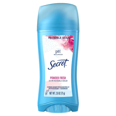 Secret Invisible Solid Antiperspirant for Women, Powder Fresh, 2.6 Oz