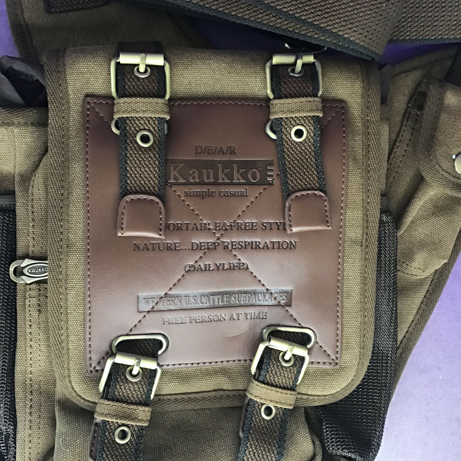 Buy KAUKKO Crossbody Bag New Brown 12in 
