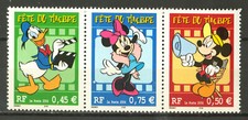 FRANCE 3641/43, MICKEY, MINNIE, DONALD, 2004, NEUFS xx, TRES BEAUX