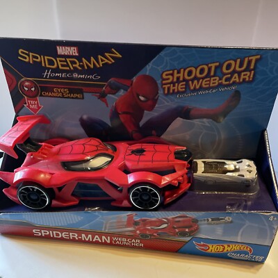 Marvel Hot Wheels Spider-Man Web-Car Launcher NEW IN BOX