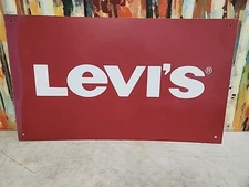 Levi's Jeans Display Advertising  Sign 33"x 19"  READ