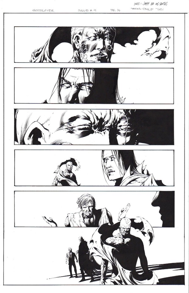 PHILIP TAN - Original Spawn Godslayer Board #7 p.14 Comic Art