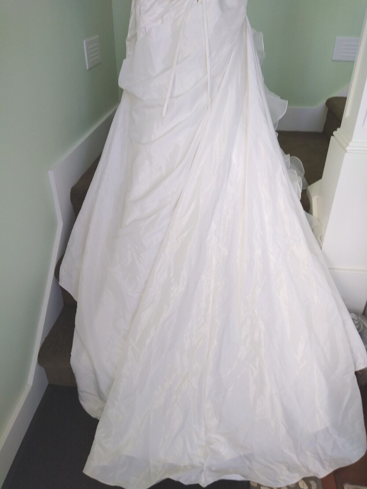 Kitty Chen Wedding Dress White  Sz 18 EUC - image 7
