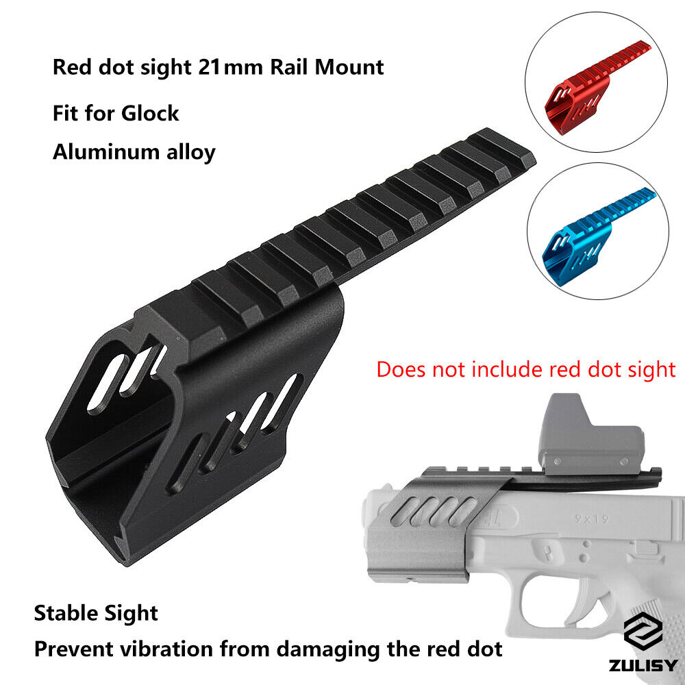 Tactical Red Dot Sight Scope Mount Base up Picatinny Rail for Pistol GLOCK  17 19