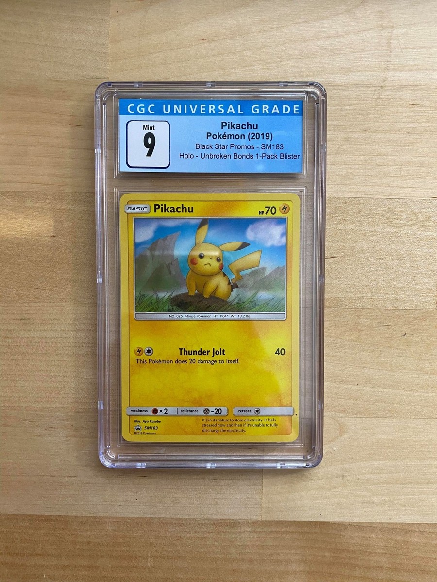 Pikachu Holo SM183 Black Star Promo CGC 9 Mint - Pokemon Card TCG