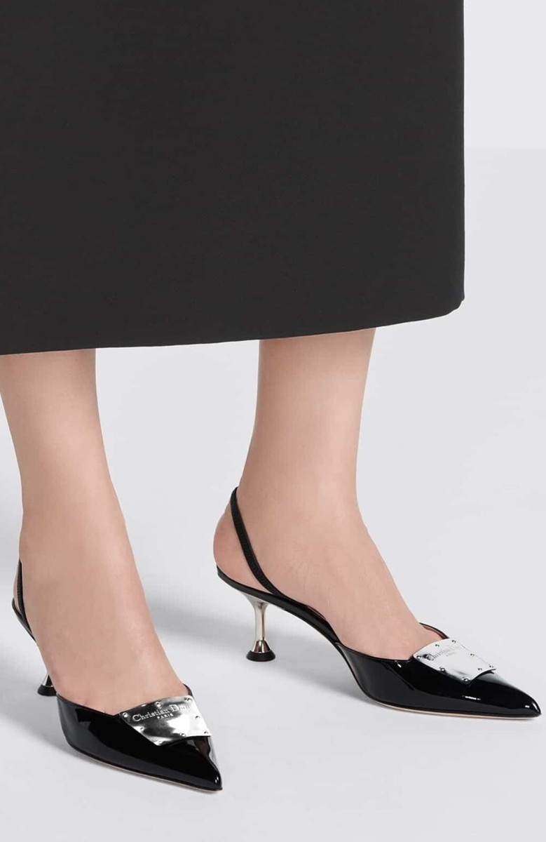 CHRISTIAN DIOR La Parisienne Slingback Pump Heel Sandals, 36.5EU