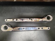 OEM HARLEY 2002 SPORTSTER CHROME REAR FENDER SUPPORT COVERS 59853-98 59854-98