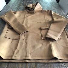 Asos Design Mini Sweatshirt Scuba Hooded Size UK 12 in Rust