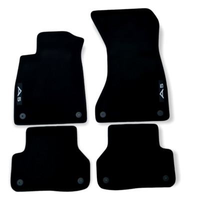 For Audi A5 S5 RS5 Car Floor Mats Velour Waterproof Black Carpet Auto Liners New