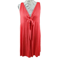 Zara NWOT Sleeveless Front Knot Dress in Red Medium