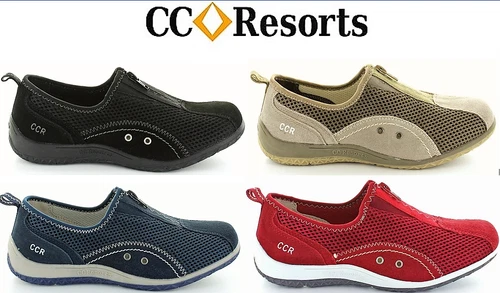 New CC Resorts Shoes Cloud Comfort Sorrell Athleisure Walking Shoe Zip Sneakers