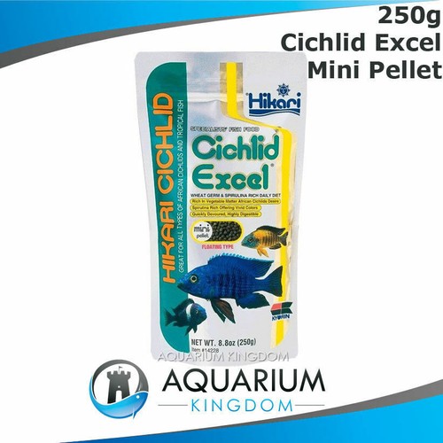 Hikari Cichlid Excel 250g MINI 3mm Pellets Floating Vegetable Tropical