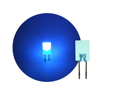 2 x 5 mm rechteckige Standard helle LEDs - rot/blau/orange/grün/gelb/weiß