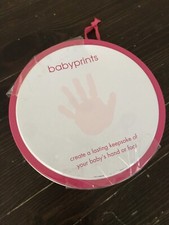 PEARHEAD BABYPRINTS Keepsake of Your Baby's Hand or Foot PINK.