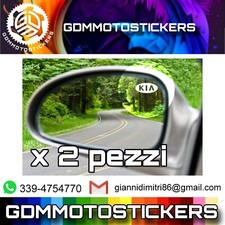 Coppia Adesivi Traslucidi Per Specchietti Kia