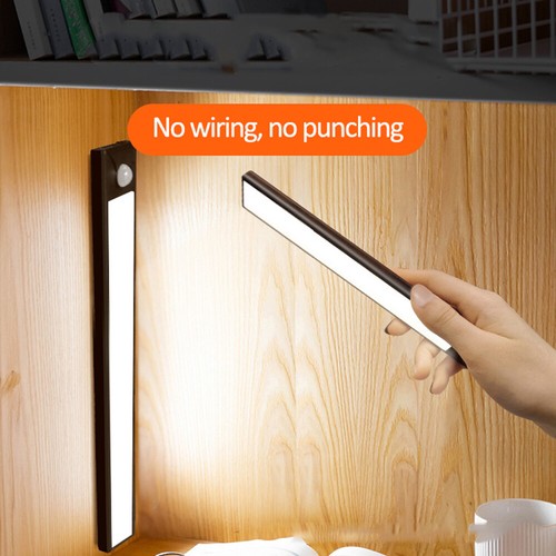 LED PIR Motion Sensor Strip Light USB Rechargeable Magnetic Cabinet Closet Lamp - Picture 15 of 25