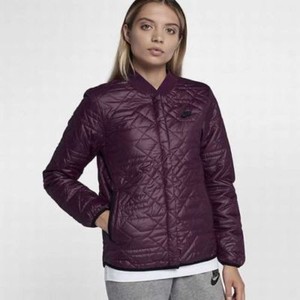 nike quilted bomber jacket