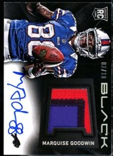 Marquise Goodwin AU Rookie Card 2013 Panini Black Platinum #225 