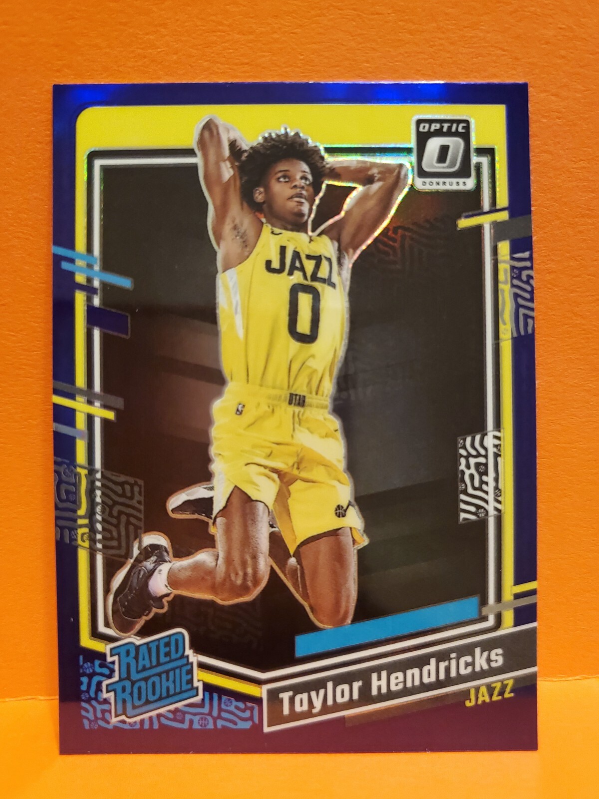 2023-24 Panini Donruss Optic - Rated Rookie Purple Prizm #233 Taylor Hendricks